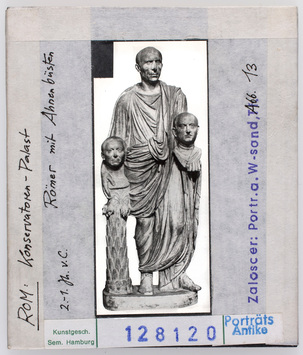 Vorschaubild Römer mit Ahnenbüsten, Rom, Konservatorenpalast Diasammlung